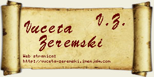 Vuceta Zeremski vizit kartica